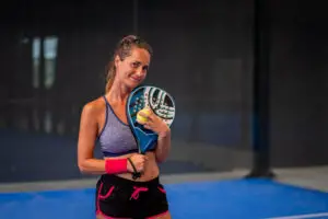 Padel player holding the best padel racket